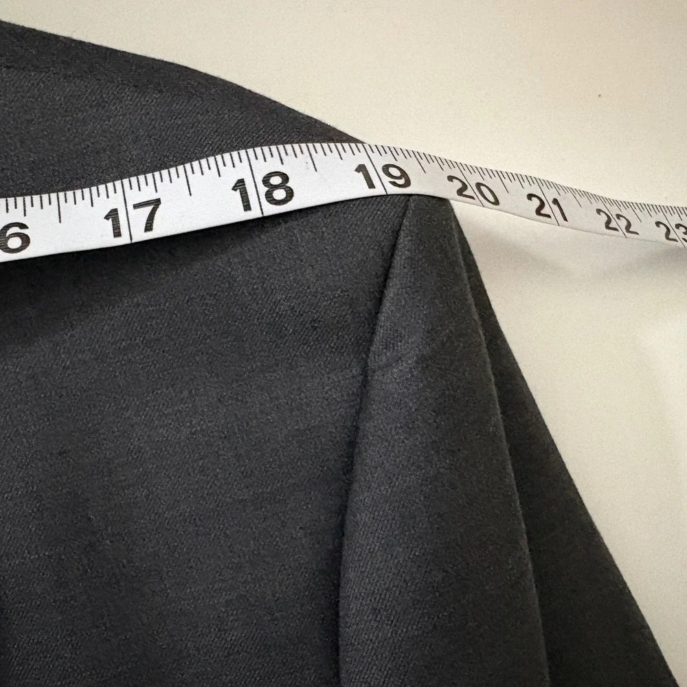 Lauren Ralph Lauren Mens 46L Charcoal Grey 100% Wool Two Button‎ Blazer Jacket